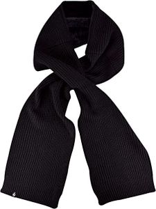 HEAT HOLDERS Men's Ryten Scarf - Cosy Windproof Cold Weather Thermal Scarf (Black)