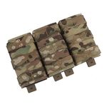 Tactical Molle Fast Triple Magazine Pouch 5.56mm Three Mag Carrier Holder Pocket Nylon Tall Mag Pouch for Airsoft Hunting Shooting Sports