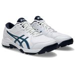 ASICS Unisex GEL-PEAKE 2 White/Atlantis Blue Cricket Shoes - 9 UK (1113A036.106)