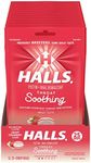 HALLS Throat Soothing (Formerly HALLS Breezers) Creamy Strawberry Throat Drops, 12 Packs of 25 Drops (300 Total Drops)