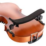 Fansjoy Violin Shoulder Rest for 4/4 Size, Premium Aluminum Alloy Violin Shoulder Rest with Thicken Comfortable Foam Pad & Height Adjustable Feet