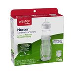 Playtex Baby Anti-Colic Nurser Bottle with Pre-Sterilized Disposable Drop-Ins Liners, Closer to Breastfeeding, 8 Ounce Bottles, 3 Count