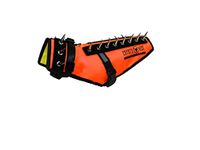 CoyoteVest Dog Harness Protection Vest, Reflective Dog Accessories with Spikes to Shield Your Pet from Raptor and Animal Attacks, Snap Buckles for Fast Wearing and Removal (XS, Fluorescent Orange)