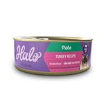 Halo Grain Free Natural Wet Cat Food, Indoor Turkey & Giblets Recipe, 5.5-Ounce Can (Pack Of 12)