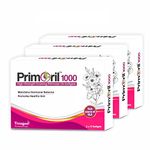 Trexgen PRIMORIL 1000mg Evening Primrose Oil for Women's Health & Skin Care (30 Softgels) (Pack of 3)