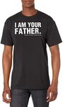 STAR WARS Men's Father's Day Vader is Your Father T-Shirt, Darth Vader Space Father, X-Large