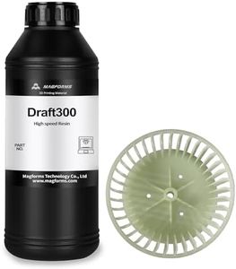 MAGFORMS Draft300 High Speed 3D Printer Resin, 405nm UV-Curing Resin with High Precision and Low Odor, Fast Curing Rapid Photopolymer Resin for LCD DLP 3D Printing (Jade White, 1000g)