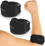 Vive Tennis Elbow Brace for Men & Women 2 Pack - Tendonitis Elbow Brace for Bursitis, Golfers Elbow, Medial Epicondylitis, Arthritis & Pain Relief - Arm Support Band, Adjustable Forearm Pain Relief