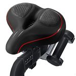 Oversized Bike Seat for Peloton Bike & Bike Plus, Comfort Exercise or Road and Electric Bike Seat Cushion Extra Wide, Bike Saddle Replacement for Women & Men