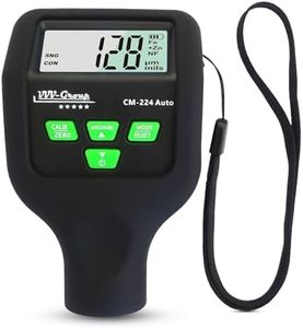 Paint Thickness Gauge CM-224Auto 2025 | Goating Thickness Meter, Digital Paint Depth Gauge for Cars, Al/Fe+Zinc Detection, Auto Calibration, 0.1 μm/0.01 mil Resolution, Large LCD
