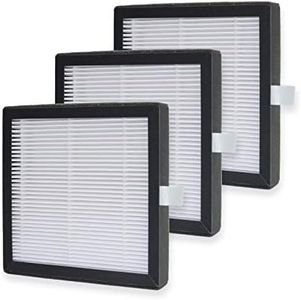 PUREBURG Replacement True HEPA Filters Compatible with Afloia AQ8 Q8/ Honati/Hysure Q7/Tenergy Sorbi Air Purifier & Dehumidifier 2-in-1(1000ML),3-Pack H13