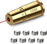 EZshoot Bore Sight 9mm Red Laser Boresighter with 4 Sets of Batteries