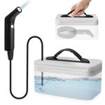 Travel Bidet, Portable Bidet, Electric Rechargeable Handheld Bidet Sprayer for Toilet, Bathroom & Outdoor Hiking, Muslim Shower Spray for Toilet with 2 Gear, 2.3L Water Container, 1.2M Long Water Hose