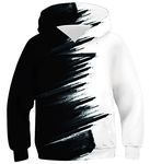 Belovecol Boys Girls 3D Hoodies Cool Hoody Black White Pullover Casual Long Sleeve Jumpers Hooded Sweatshirt with Drawstring 11 12 13 Years