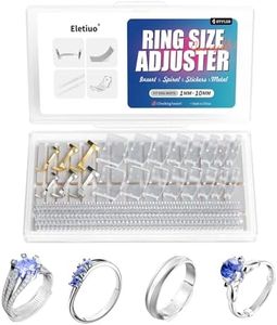 Invisible Ring Size Adjuster Set for Loose Rings,4 Styles Ring Reducer Jewelry Ring Resizer,6Pcs Gold/Silver Filled Metal Ring Guards &16 Pcs 8 Sizes Inserts &117Pcs Sticky Strips &4 Sizes Spirals