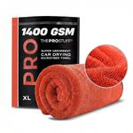 The Pro Stuff® Car Drying Towel | Super Absorbent | Twisted Loop Microfiber | Dual-Sided, Lint-Free, Scratch-Free, 1400 GSM Drying Towel for Car Detailing (X Large)