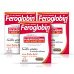 Feroglobin B12 Capsules - 30 Capsules | Gentle Iron Supplement for Anaemia which contribute to the reduction of tiredness and Fatigue (Pack of 3)