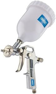 Draper Gravity Feed Air Spray Gun | 500ml Spray Paint Gun Air Compressor | Adjustable Air Flow | 92971, Silver