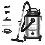 INALSA Wet and Dry Vacuum Cleaner for Home,35 LTR Capacity,1700 W, 22 kPa Suction,Blower Function,2 Yr Warranty, HEPA Filter, House Cleaning Machine,Industrial Vacuum Cleaner Heavy Duty(MasterVac 35)