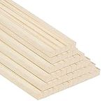 Belle Vous Wooden Dowel Rods (50 Pack) - Wooden Sticks for Crafts - Natural Wood Poles/Strips for DIY Projects - 30cm/12 Inches Dowling Rods/Wood Planks