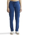 Jockey Women's Relaxed Fit Cotton Track Pant 1302_Vintage Denim Melange_M