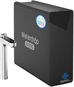 Waterdrop X16 Alcaline Minéral pH+ Système d'Osmose Inverse sans réservoir, Certifié NSF/ANSI 42&58&372, 1600 GPD, Filtration en 11 Étapes, sous l'Évier, 3:1 Pur pour Drainer, Sans BPA