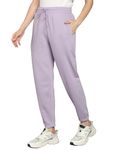 Alan Jones Clothing Fleece Jogger Track Pant For Women Winterwear (Lavender_X Large, Regular)