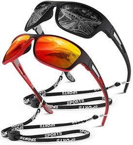 WEAROYO Polarized Sports Sunglasses for Men Women,Fishing Driving Rectangular Goggles UV400 Protection