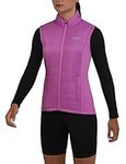 TCA Women's Excel Runner Outdoor Workout Lightweight Thermal Running Gilet Bodywarmer with Zip Pockets - Spring Crocus, S