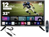 Audiobox 32-Inch Smart TV LED HDTV for RV, Camping 12 Volt | Magic Remote, webOS Hub, Bluetooth, Dual-Band WiFi, & 12V AC/DC Compatibility