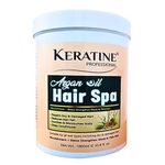 KERATINE PROFESSIONAL Argan Oil Hair Spa|Enriched With Deep Hydrating Argan Oil,Olive Oil Hair Mask For Dry,Damaged,Color Treated&Curly Hair|Sulfate,Paraben,Cruelty Free|Made In India,1 Count