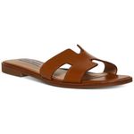 Steve Madden Women's Hadyn Sandal, Cognac Leather, 6.5