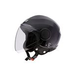 STUDDS Expanded Polystyrene and Thermoplastic Urban Open Face Helmet (Black, X-Large)