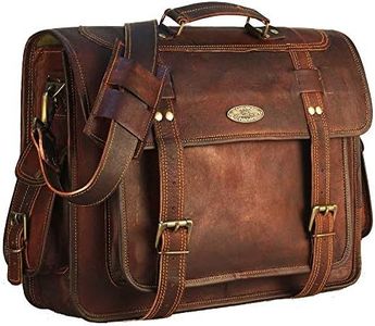 Handmade_world Leather Messenger Bag briefcases Men, Genuine Leather Laptop Bags Shoulder Crossbody Satchel Women