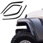 ETL INDUSTRIES Front & Rear Fender Flares Extensions Set Fits 2018-2023 for Jeep Wrangler JL JLU Unlimited Sahara 2/4 Doors Wheel Fender Liner (Only Fit Low Clearance Fender Flares)