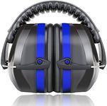 Fnova 34dB Highest NRR Safety Ear Muffs - Professional Ear Defenders for Shooting, Adjustable Headband Ear Protection/Shooting Hearing Protector Earmuffs Fits Adults to Kids