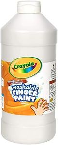 Crayola; Washable Fingerpaint; Art Tools; 32-Ounce Plastic Squeeze Bottle; Bright, Bold Colors; White