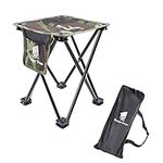 GEERTOP Foldable Camping Stool Lightweight Fishing Chair Small Mini Camping Chair Protable for Outdoor Hiking Gardening BBQ Travel Beach (Camo)