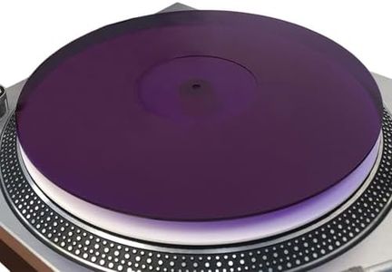 Mobile Pro Shop Acrylic Turntable Mat-Platter Vinyl Slipmat for 12 Inches LP Players-Reduced Noise & Improves Sound Quality & Provides Tighter Bass-Anti Static Record Player Mat.