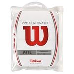 Wilson Sporting Goods Perforated Pro Overgrip (12-Pack), White (WRZ4006WH)