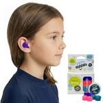 Putty Buddies Original Swimming Earplugs 3-Pair Pack (Purple/Teal/Magenta)