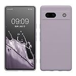 kwmobile Case Compatible with Google Pixel 7a Case - Protective Slim TPU Phone Cover - Soft Matte Finish - Lavender