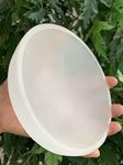GAF TREASURES Extra Large Selenite Bowl, 6" Gemstone Carved Selenite Crystal Charging Bowl, Large Selenite Crystals Bowl For Smudging and Reiki
