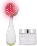 PMD Clean Redvolution - Smart Facial Cleansing Device with Silicone Brush & Age-Defying Red Light Therapy Treatment - Smooths Fine Lines and Wrinkles, Firms and Tones - For Face & Body