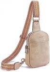 Telena Sling Bag for Women Vegan Leather Fanny Pack Crossbody Bags Chest Bag for Women Cinnamon Brown