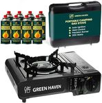 GREEN HAVEN Black Portable Camping 