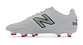 New Balance Unisex 442 V2 Pro FG Soccer Shoe, White With Silver, 8