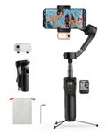 hohem iSteady V3 Ultra Smartphone Gimbal, iPhone Gimbal with 360° Follow, Multimodal AI Tracker, 1.22" Touch Screen & Foldable Design, iSteady 9.0 Phone Stabilizer for Filming