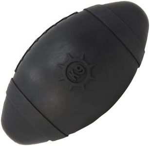 Monster K9 Indestructible Football Dog Toy - Lifetime Replacement - Medium & Large Breeds - Ultra Durable for Aggressive Chewers - Chew, Tug, & Fetch Dog Toy - 5" x 3"
