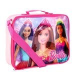 TDL Barbie Lunch Bag Thermal Insulated Lunch Box Girls Princess Barbie Movie School Sandwhich Box with Carry Handle & Side Pocket